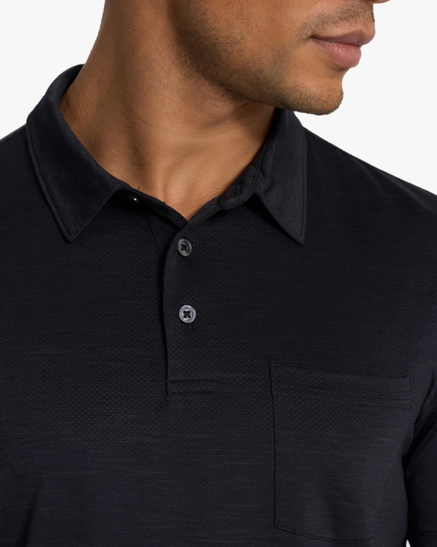 Zephyr Polo | Black Heather 3 Zephyr Polo | Black Heather - Image 3