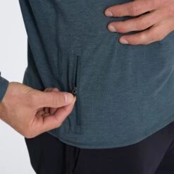 Ease Performance Half Zip | Stone Heather -Eminem Style 0065 V221HSO 03972