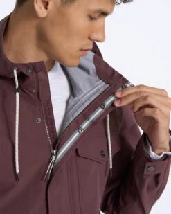 Palisades Rain Jacket | Chestnut -Eminem Style 0095 V525CHN 04391