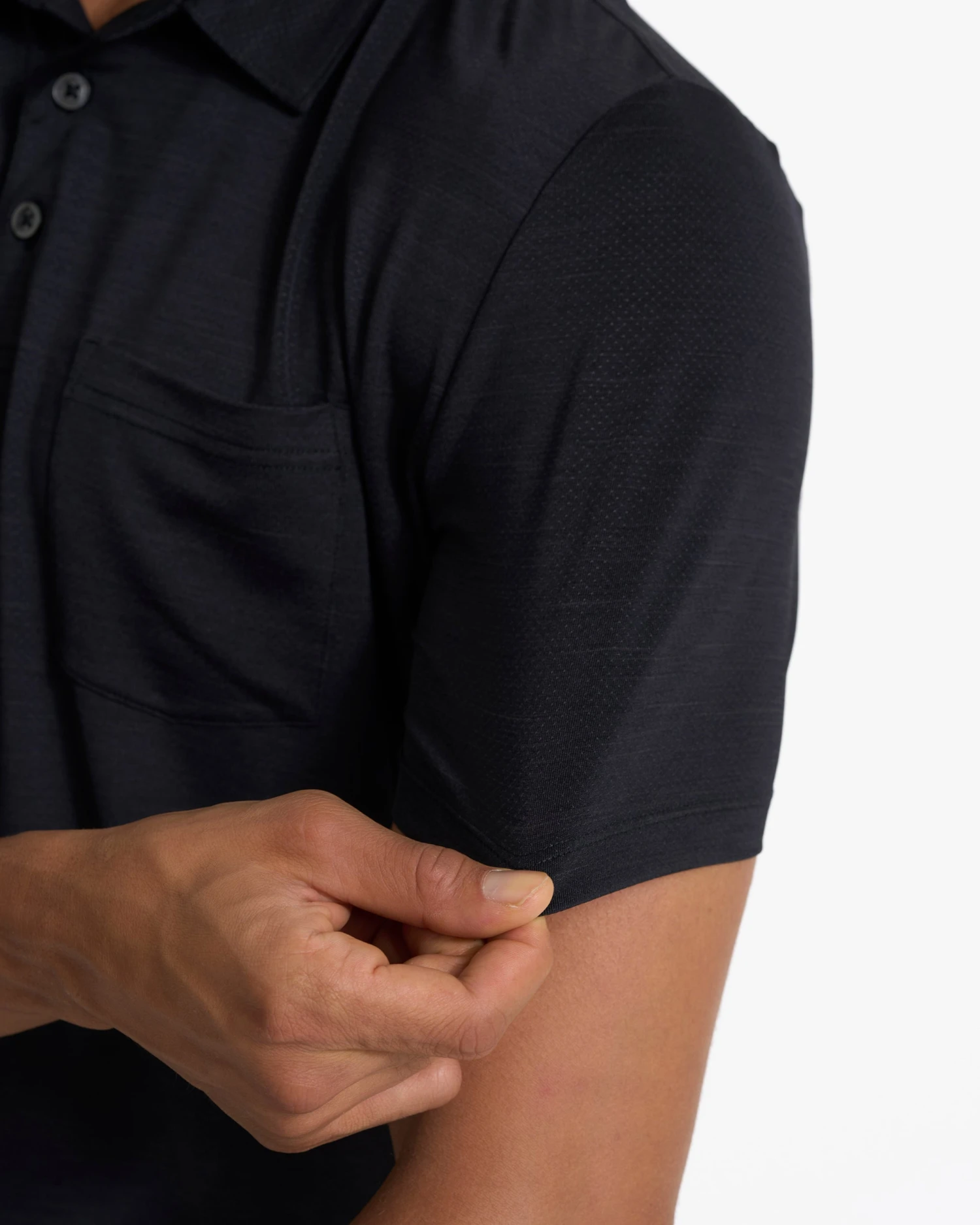 Zephyr Polo | Black Heather 6 Zephyr Polo | Black Heather - Image 6