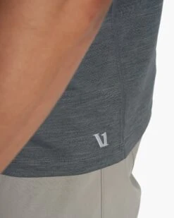 Zephyr Polo | Smoked Beryl Heather -Eminem Style V1000HSY FA23 M ECOMM TOPS DETAIL 8