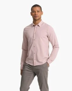Long Sleeve Bridge Button Down | Cashmere -Eminem Style V1002CMR SP23 M ECOMM TOPS TOP 2925 1X1 2c4319b0 2349 4a52 b9e9 6d05814859e6