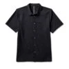 Short Sleeve Manhattan Button Down | Black