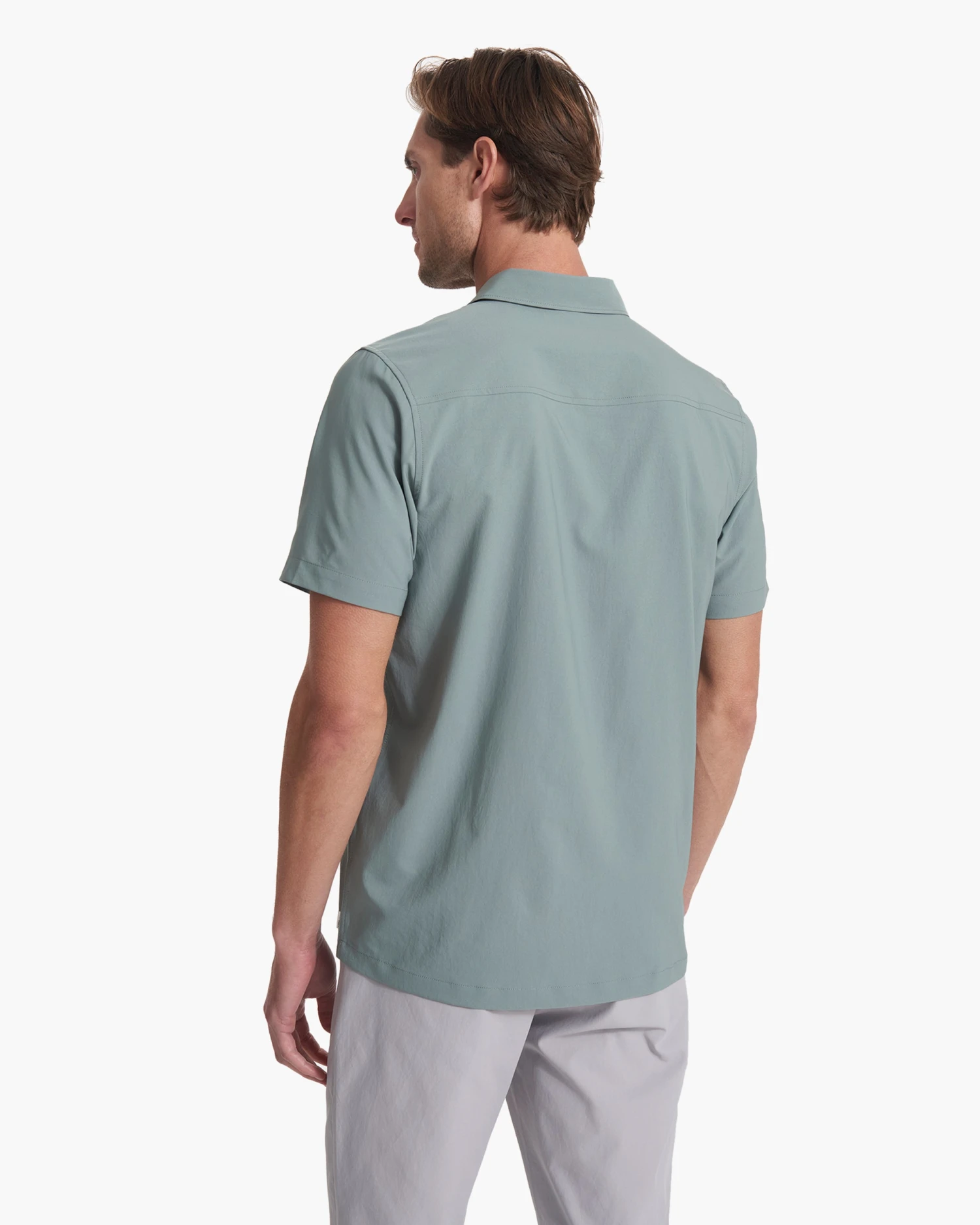 Short Sleeve Manhattan Button Down | Stormy 4 Short Sleeve Manhattan Button Down | Stormy - Image 4