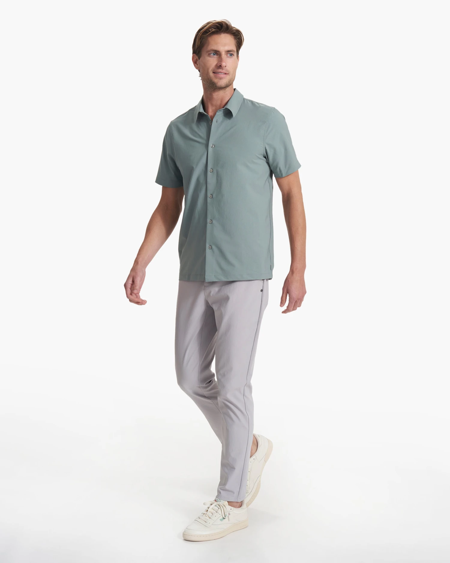 Short Sleeve Manhattan Button Down | Stormy 5 Short Sleeve Manhattan Button Down | Stormy - Image 5