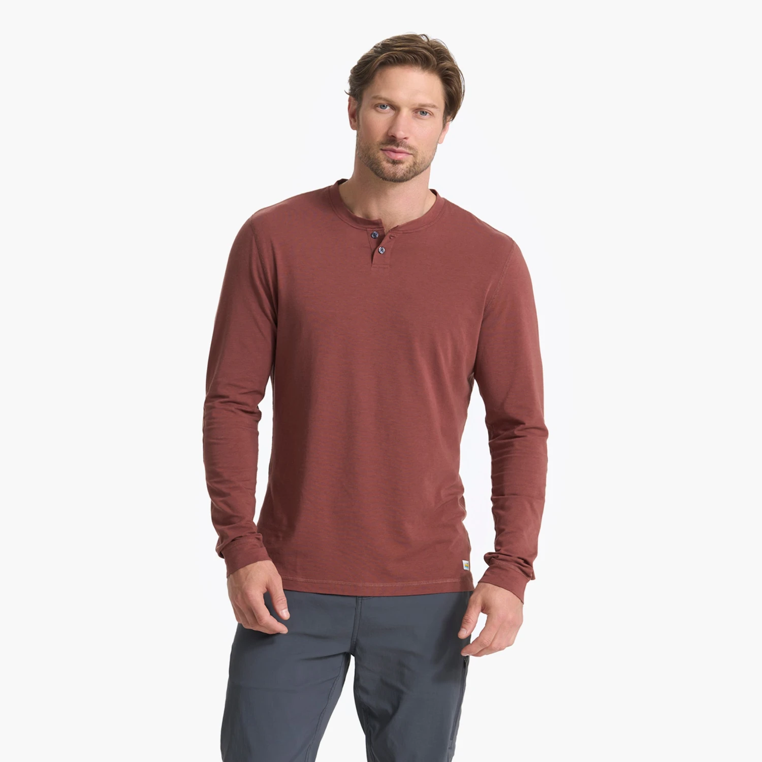 Long-Sleeve Ever Henley | Cedar 2 Long-Sleeve Ever Henley | Cedar - Image 2