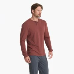 Long-Sleeve Ever Henley | Cedar 8 Long-Sleeve Ever Henley | Cedar -Eminem Style V108CED 00886