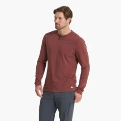 Long-Sleeve Ever Henley | Cedar 9 Long-Sleeve Ever Henley | Cedar -Eminem Style V108CED 00898