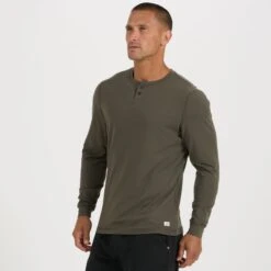 Long-Sleeve Ever Henley | Oregano -Eminem Style V108ORE 1 02848618 ca6a 48d5 a484 c6f15953a602