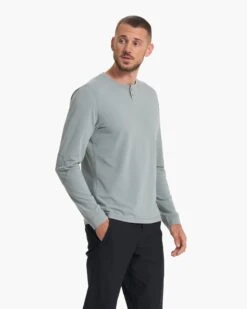 Long Sleeve Ever Henley | Stormy 11 Long Sleeve Ever Henley | Stormy -Eminem Style V108STY SP23 M ECOMM TOPS DETAIL 3166 1x1 dd5bf58a a689 435a 9198 acf7961c7056