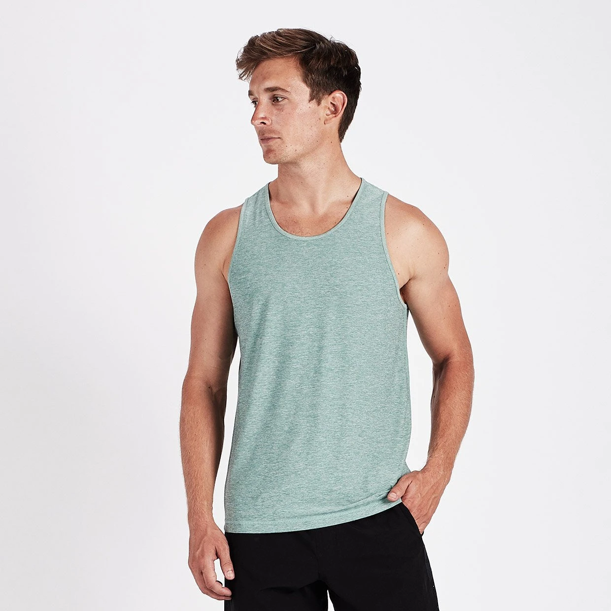 Strato Tech Tank | Aloe Heather 2 Strato Tech Tank | Aloe Heather - Image 2
