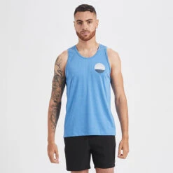 Watermans Sun Stripe Tank | Ocean Heather -Eminem Style V159HOC 3