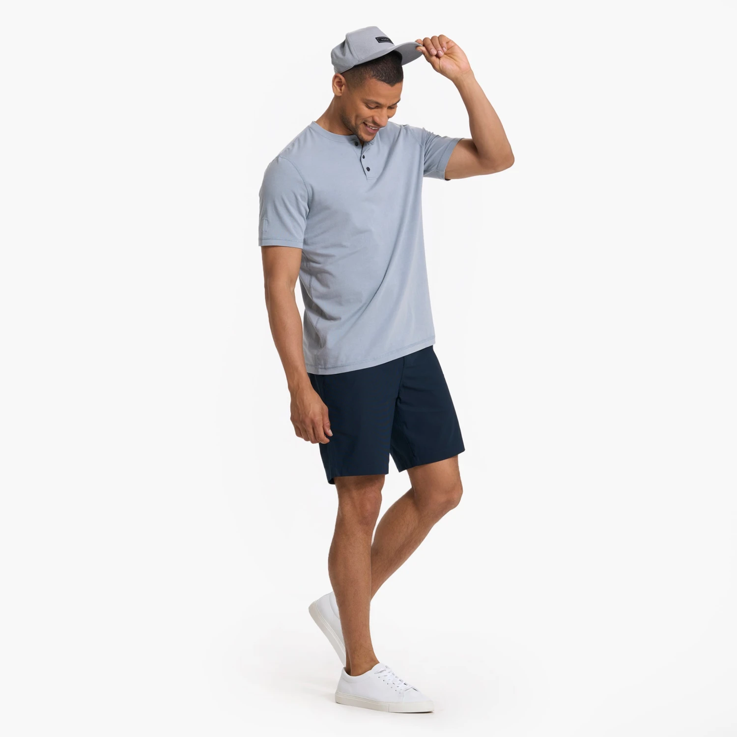 Short Sleeve Ever Henley | Light Cloud 5 Short Sleeve Ever Henley | Light Cloud - Image 5