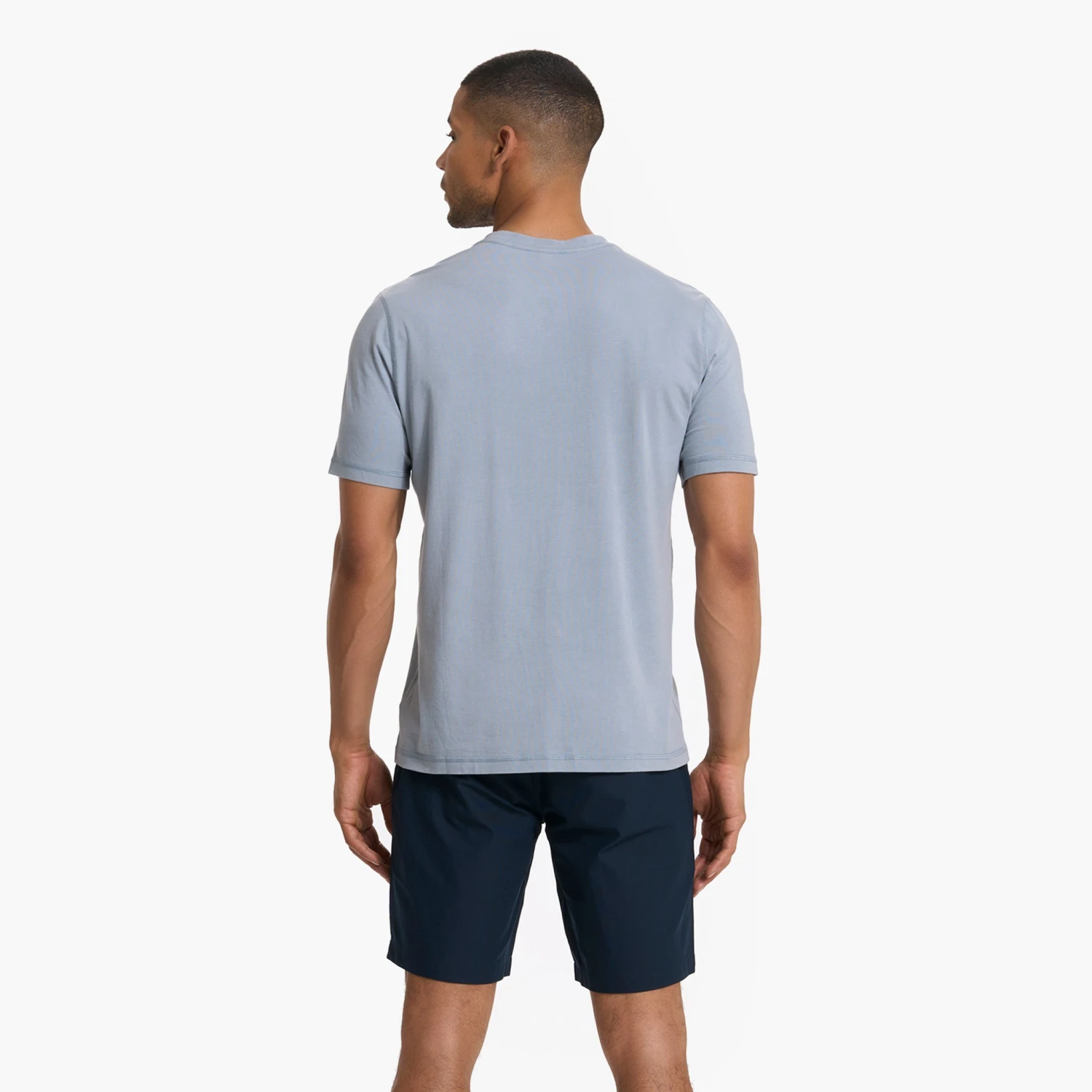 Short Sleeve Ever Henley | Light Cloud 4 Short Sleeve Ever Henley | Light Cloud - Image 4