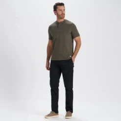 Short-Sleeve Ever Henley | Oregano -Eminem Style V165ORE 4