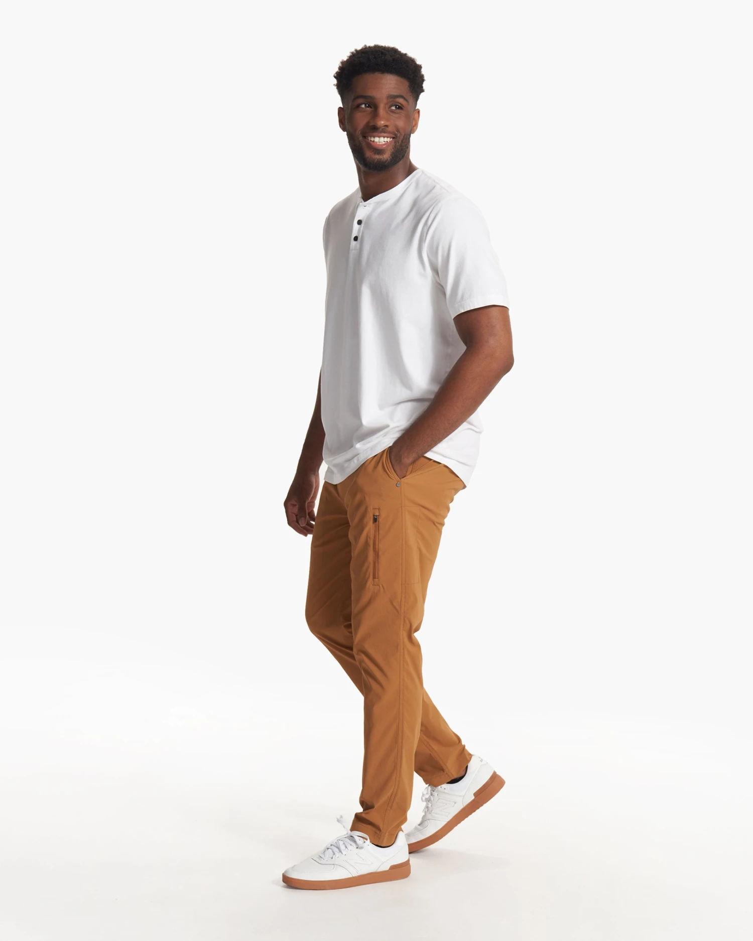 Short-Sleeve Ever Henley | White 5 Short-Sleeve Ever Henley | White - Image 5