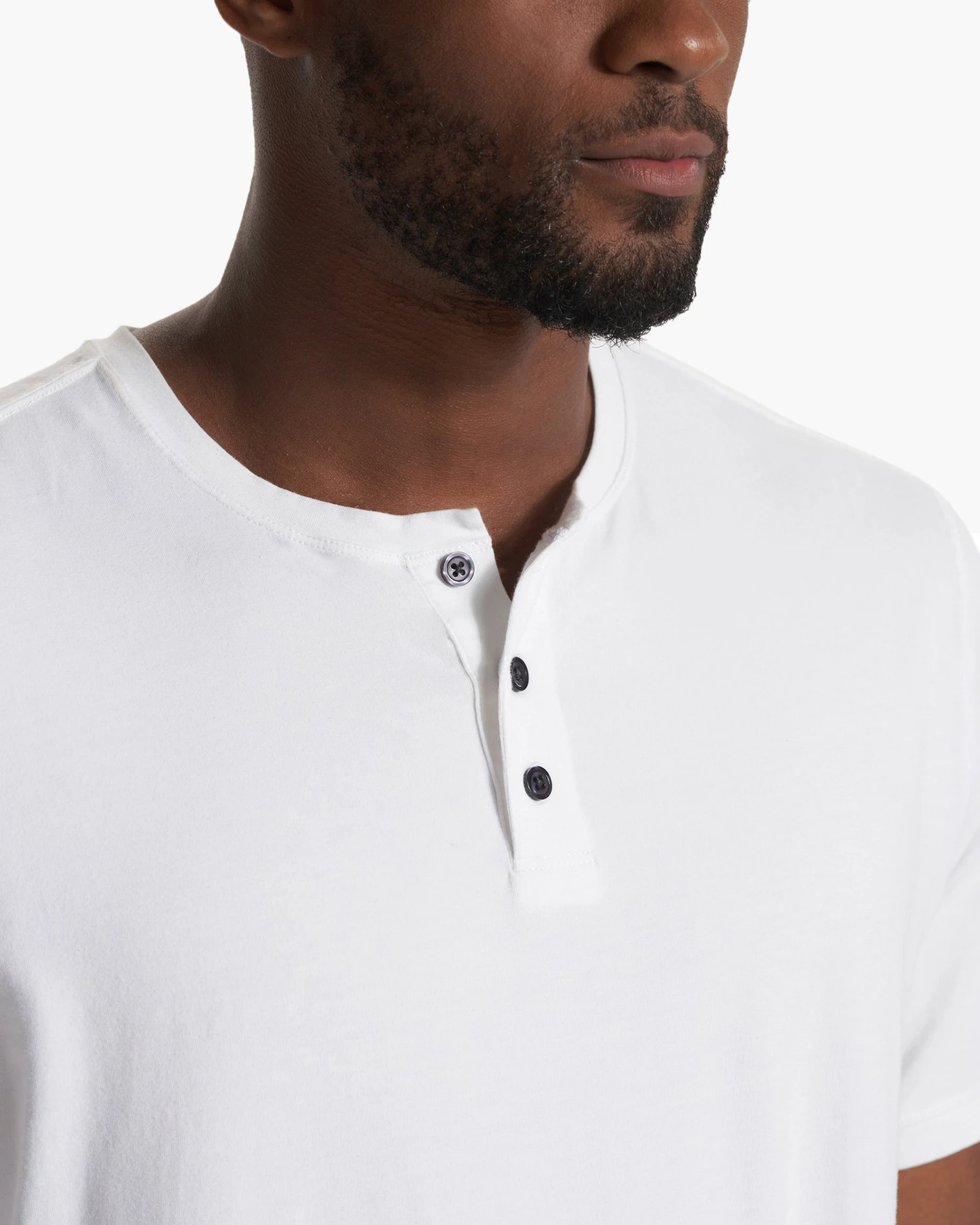 Short-Sleeve Ever Henley | White 3 Short-Sleeve Ever Henley | White - Image 3