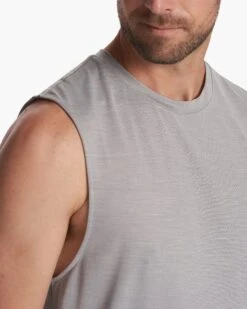 Zephyr Muscle Tee | Heather Grey -Eminem Style V167HTG 2