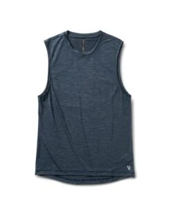 Zephyr Muscle Tee | Indigo Heather