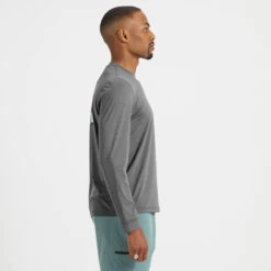 Long-Sleeve Uluwatu Water Tee | Charcoal Heather -Eminem Style V171HCC 2