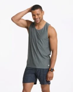 Strato Tech Tank | Dusty Pine Heather -Eminem Style V173HDY FA22 M ECOMM 0061