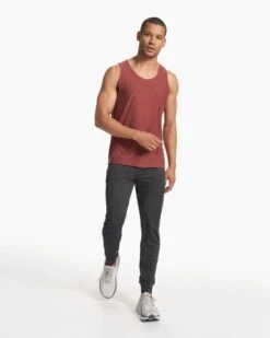 Strato Tech Tank | Earth Red Heather -Eminem Style V173HER FA23 M ECOMM TOPS FULL 3