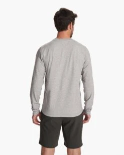 Austin Henley | Light Heather Grey -Eminem Style V175LHG FA23 M ECOMM TOPS BACK TOPS 4