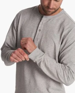 Austin Henley | Light Heather Grey -Eminem Style V175LHG FA23 M ECOMM TOPS DETAIL 5