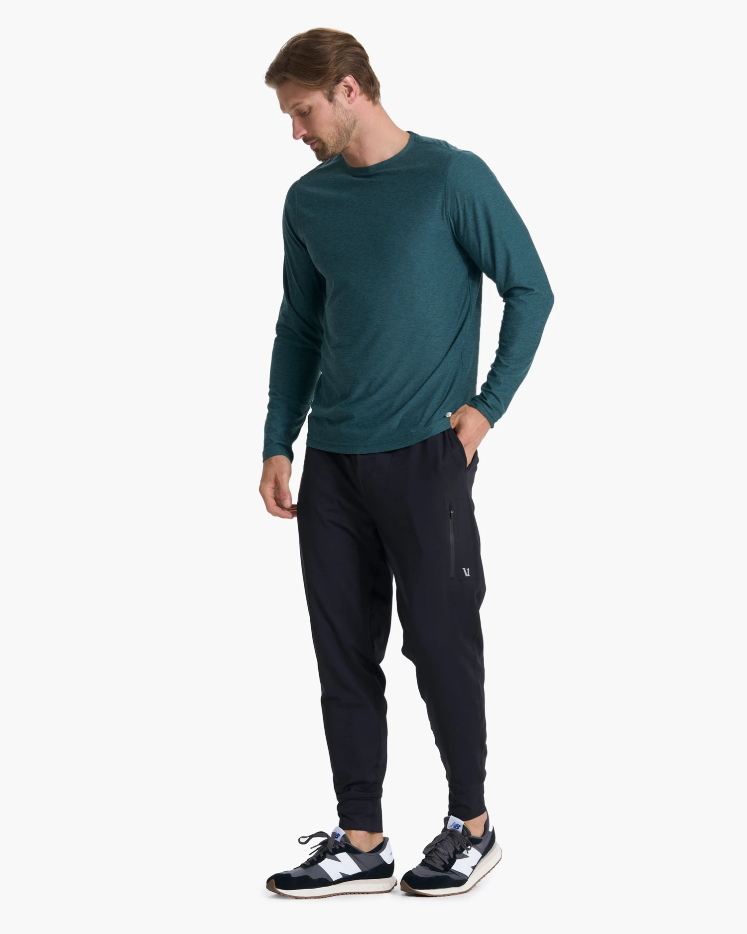 Long Sleeve Strato Tech Tee | Beryl Heather 6 Long Sleeve Strato Tech Tee | Beryl Heather - Image 6