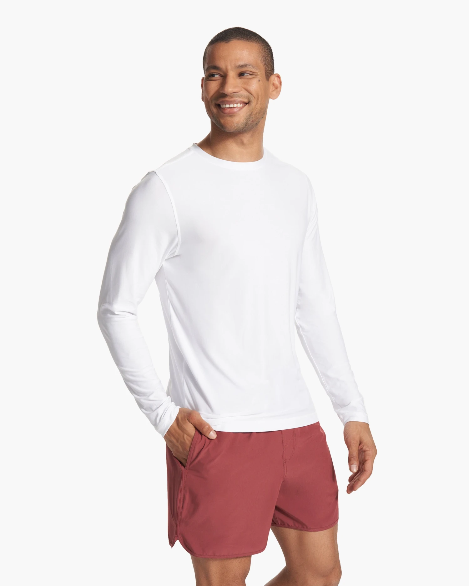 Long Sleeve Strato Tech Tee | White 4 Long Sleeve Strato Tech Tee | White - Image 4