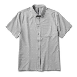 Short-Sleeve Bridge Button Down | Grey Moon Phase