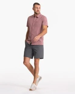 Short Sleeve Bridge Button Down | Light Terracotta Dagger 11 Short Sleeve Bridge Button Down | Light Terracotta Dagger -Eminem Style V184LTD SP23 M ECOMM TOPS TOP 5308 1X1 1e6b9b49 0b29 452c b7c4 32f33da5cd2b