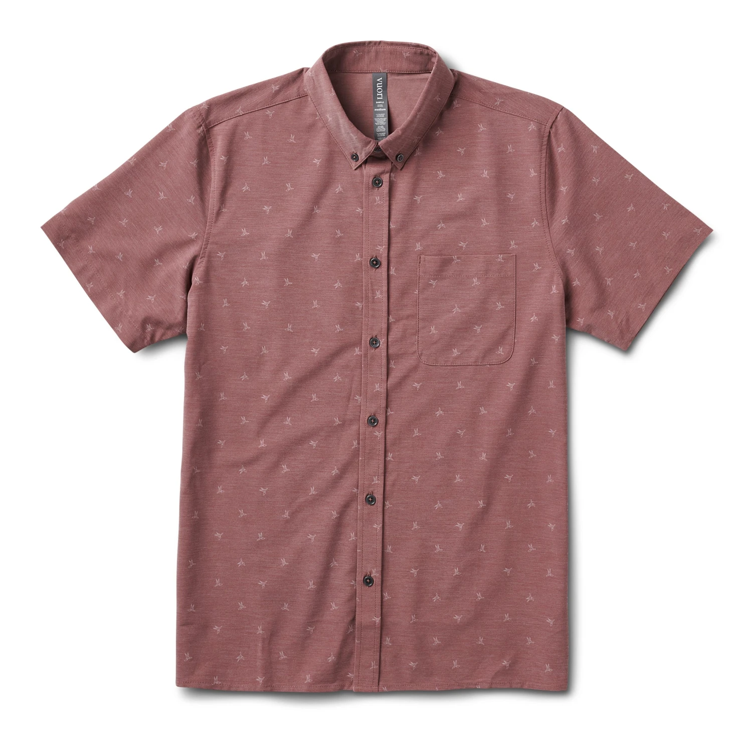 Short-Sleeve Bridge Button Down | Terracotta Bird 1 Short-Sleeve Bridge Button Down | Terracotta Bird