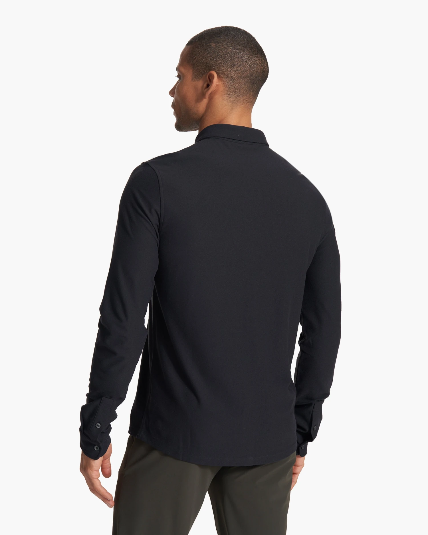 Long Sleeve Ace Button Down | Black 4 Long Sleeve Ace Button Down | Black - Image 4