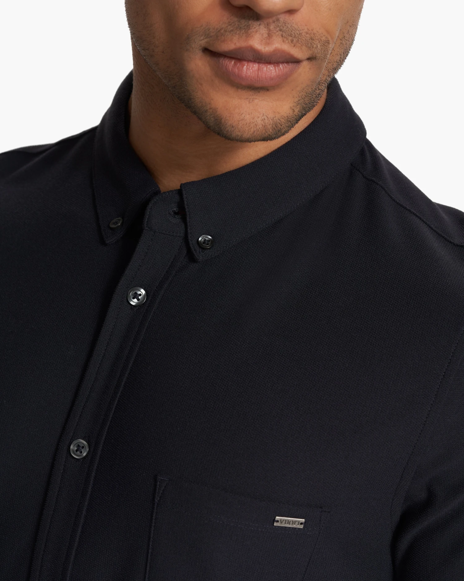 Long Sleeve Ace Button Down | Black 3 Long Sleeve Ace Button Down | Black - Image 3
