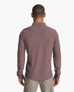 Long Sleeve Ace Button Down | Hazel -Eminem Style V185HZL FA23 M ECOMM TOPS BACK TOPS 4