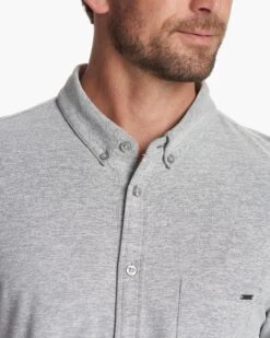 Long-Sleeve Ace Button-Down | Light Grey -Eminem Style V185LTG 2
