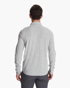 Long-Sleeve Ace Button-Down | Light Grey -Eminem Style V185LTG 3