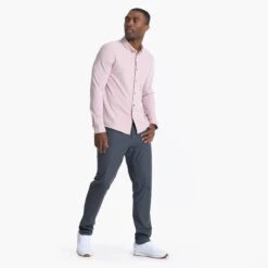 Long Sleeve Ace Button Down | Saltwater Red -Eminem Style V185SWR 00201