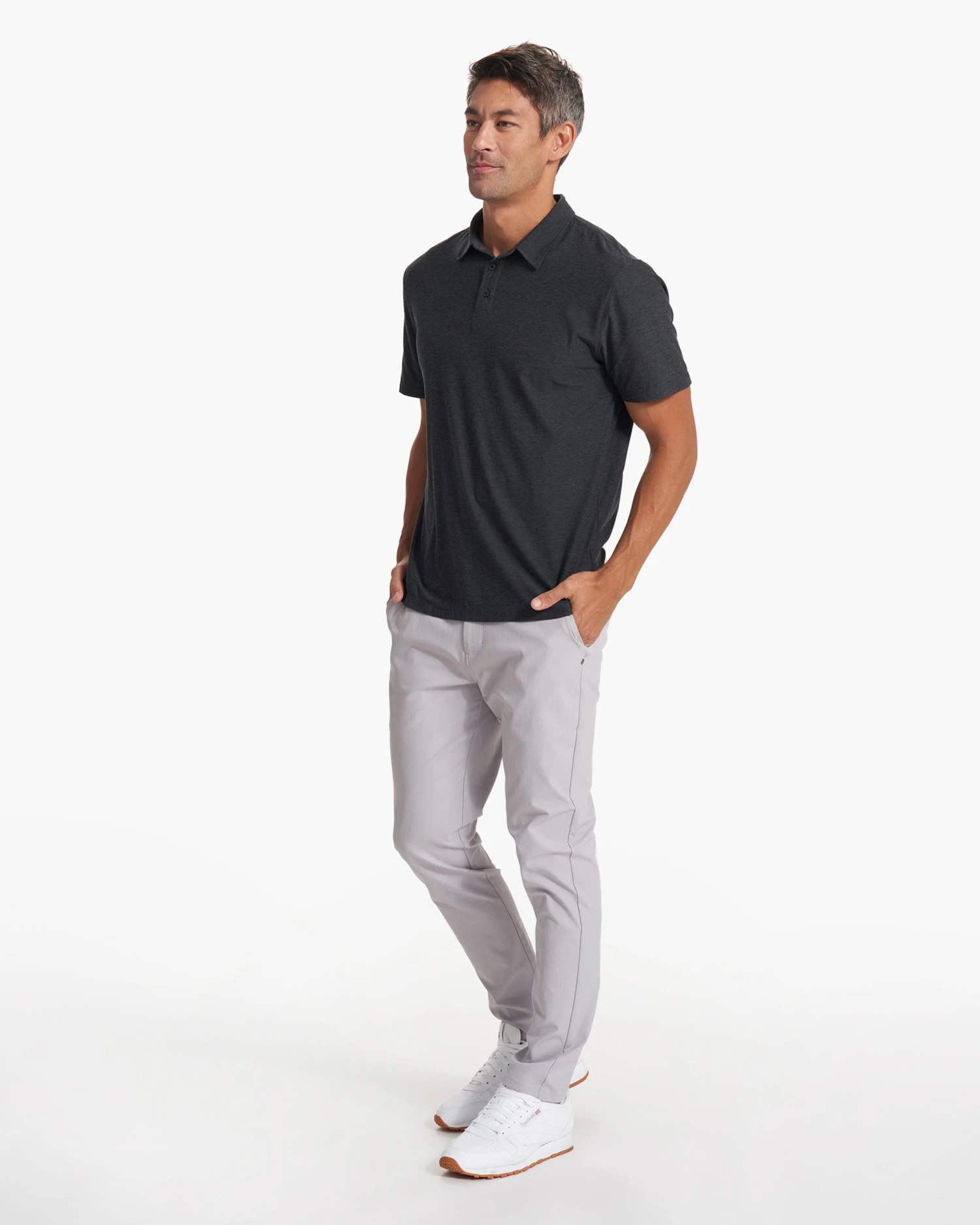 Strato Tech Polo | Charcoal Heather 6 Strato Tech Polo | Charcoal Heather - Image 6