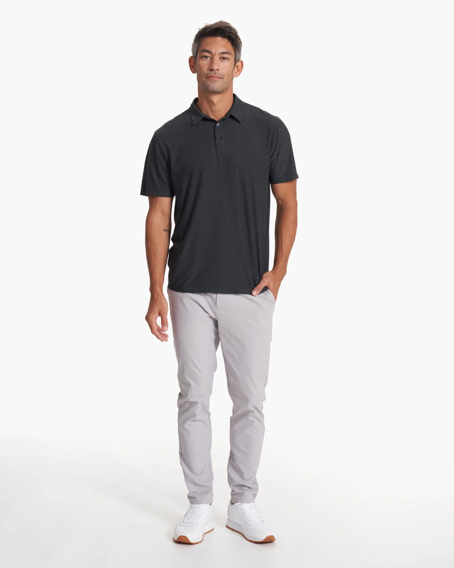 Strato Tech Polo | Charcoal Heather 5 Strato Tech Polo | Charcoal Heather - Image 5