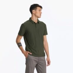 Strato Tech Polo | Forest Heather -Eminem Style V188HFO 04560