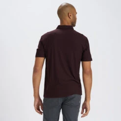Strato Tech Polo | Oxblood Heather 7 Strato Tech Polo | Oxblood Heather -Eminem Style V188HOX 3