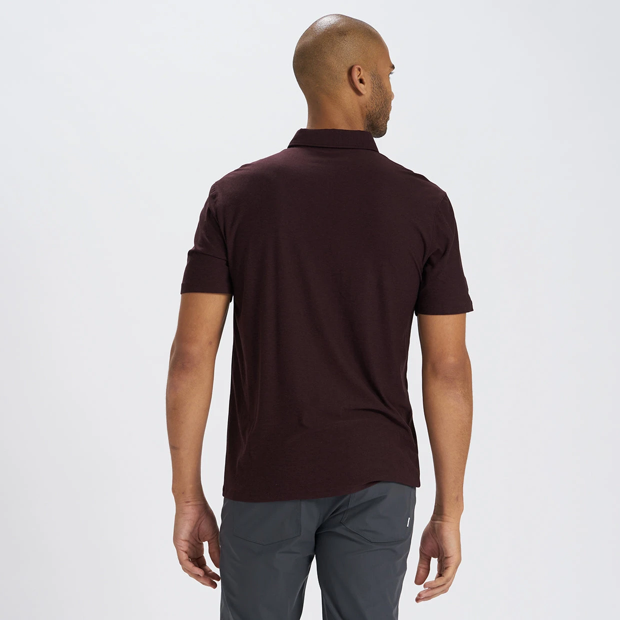 Strato Tech Polo | Oxblood Heather 4 Strato Tech Polo | Oxblood Heather - Image 4