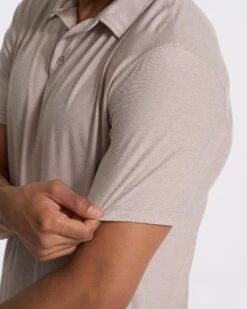 Strato Tech Polo | Oyster Heather -Eminem Style V188HOY SP23 M ECOMM TOPS DETAIL 3225 1x1 27439a1f c3eb 44fc a939 44679d7e5eeb