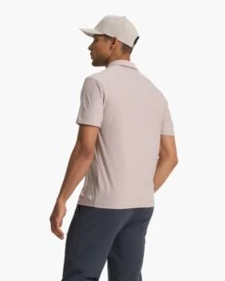 Strato Tech Polo | Oyster Heather -Eminem Style V188HOY SP23 M ECOMM TOPS FULL 3175 1x1 7e89a1ff 6132 41e7 8567 65d6663cd698