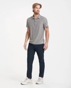 Strato Tech Polo | Heather Grey -Eminem Style V188HTG SP22 M ECOMM TOPS FULL 0678 4x5 5f3c1e7a f5ec 4377 bbfb 456cd59b645c