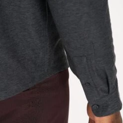 Long Sleeve Strato Button-Down | Charcoal Heather 9 Long Sleeve Strato Button-Down | Charcoal Heather -Eminem Style V192HCC 6 2939ef82 24a1 4cae 813b 92a3b13fff17