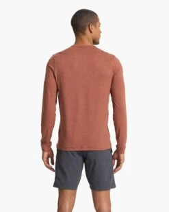 Long Sleeve Ease Performance Henley | Copper Heather -Eminem Style V194HCO SP23 M ECOMM TOPS TOP 3457 1x1 8783abd7 9afa 45d8 ac0e 641a90f6c61d