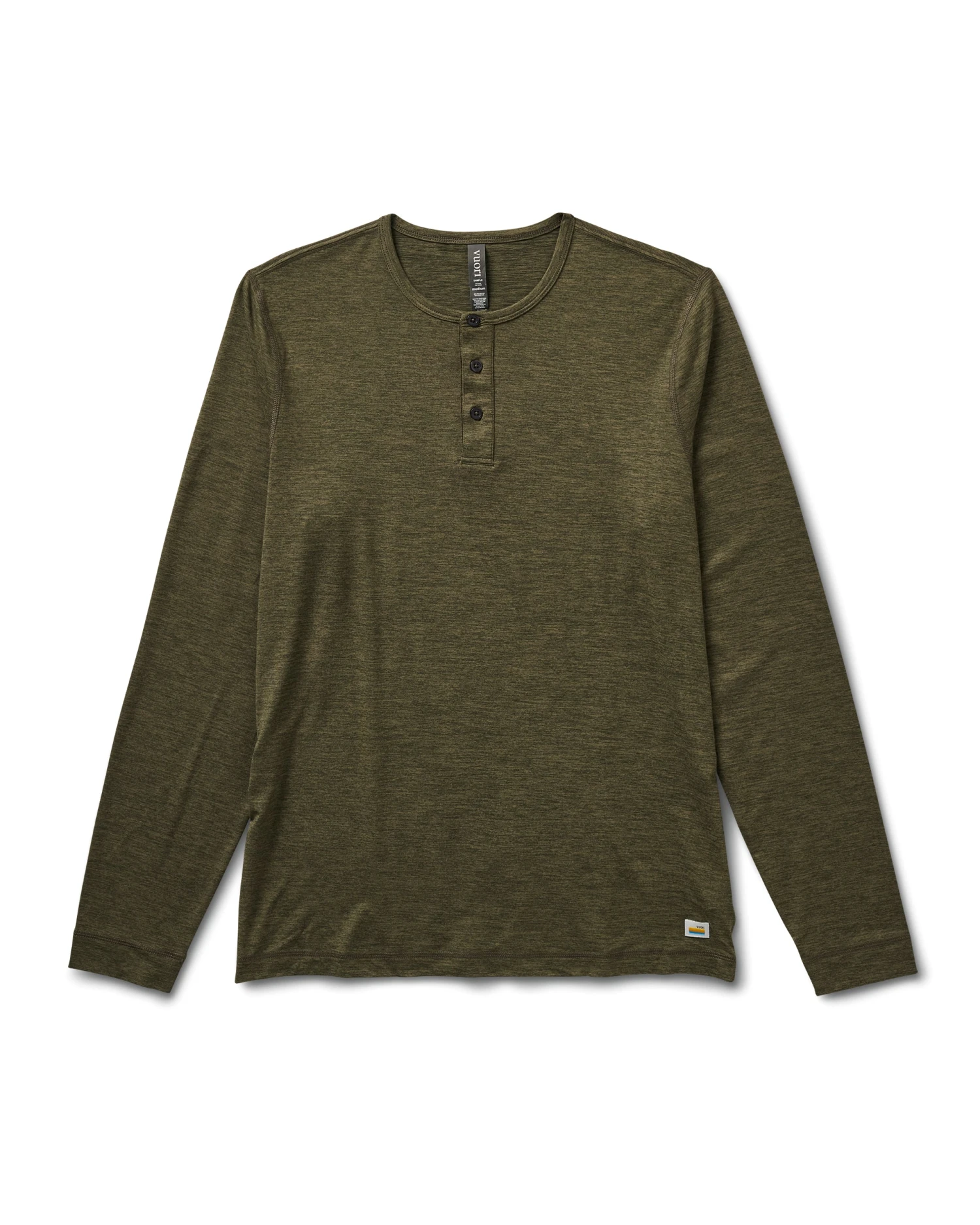 Long-Sleeve Ease Performance Henley | Oregano Heather 1 Long-Sleeve Ease Performance Henley | Oregano Heather